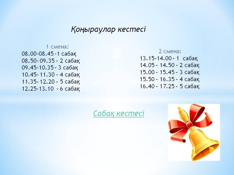 Расписание уроков